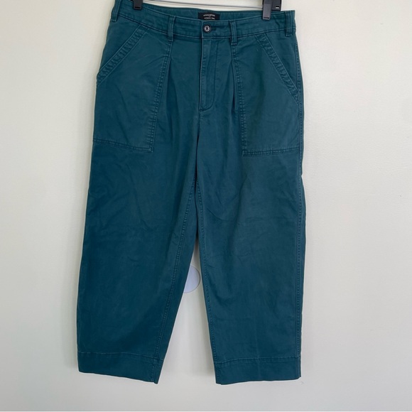 Banana Republic Factory Authentic Chino Barrel Pant Deep Sea Teal Size 10 - Picture 2 of 11